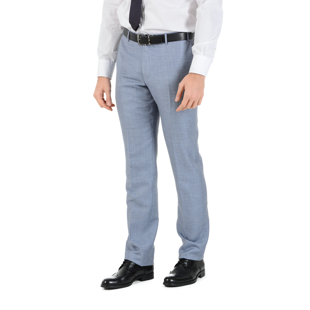 Corneliani Mens Suit Long Sleeves Light Blue