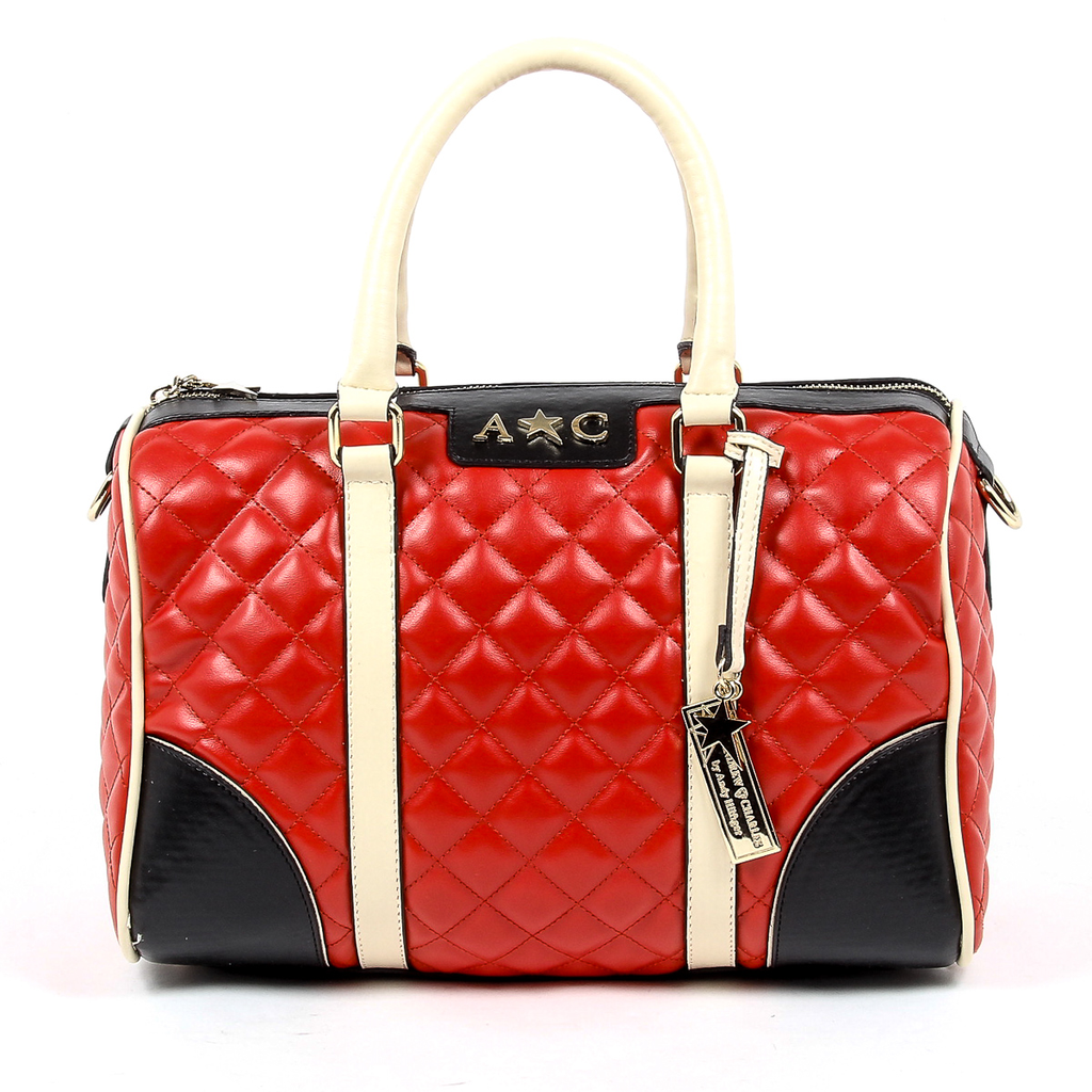 Andrew Charles Womens Handbag Red ABBIE