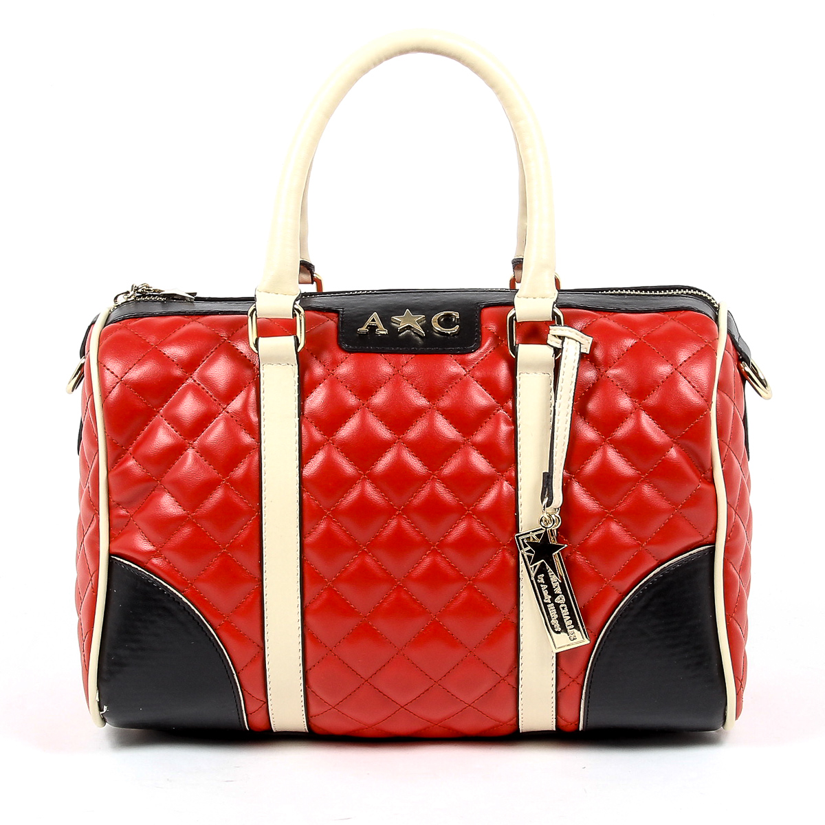Andrew Charles Womens Handbag Red ABBIE