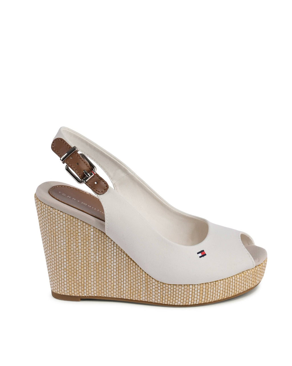 Tommy Hilfiger - Sandalias de cuña para mujer, color blanco, FW0FW04789YBI