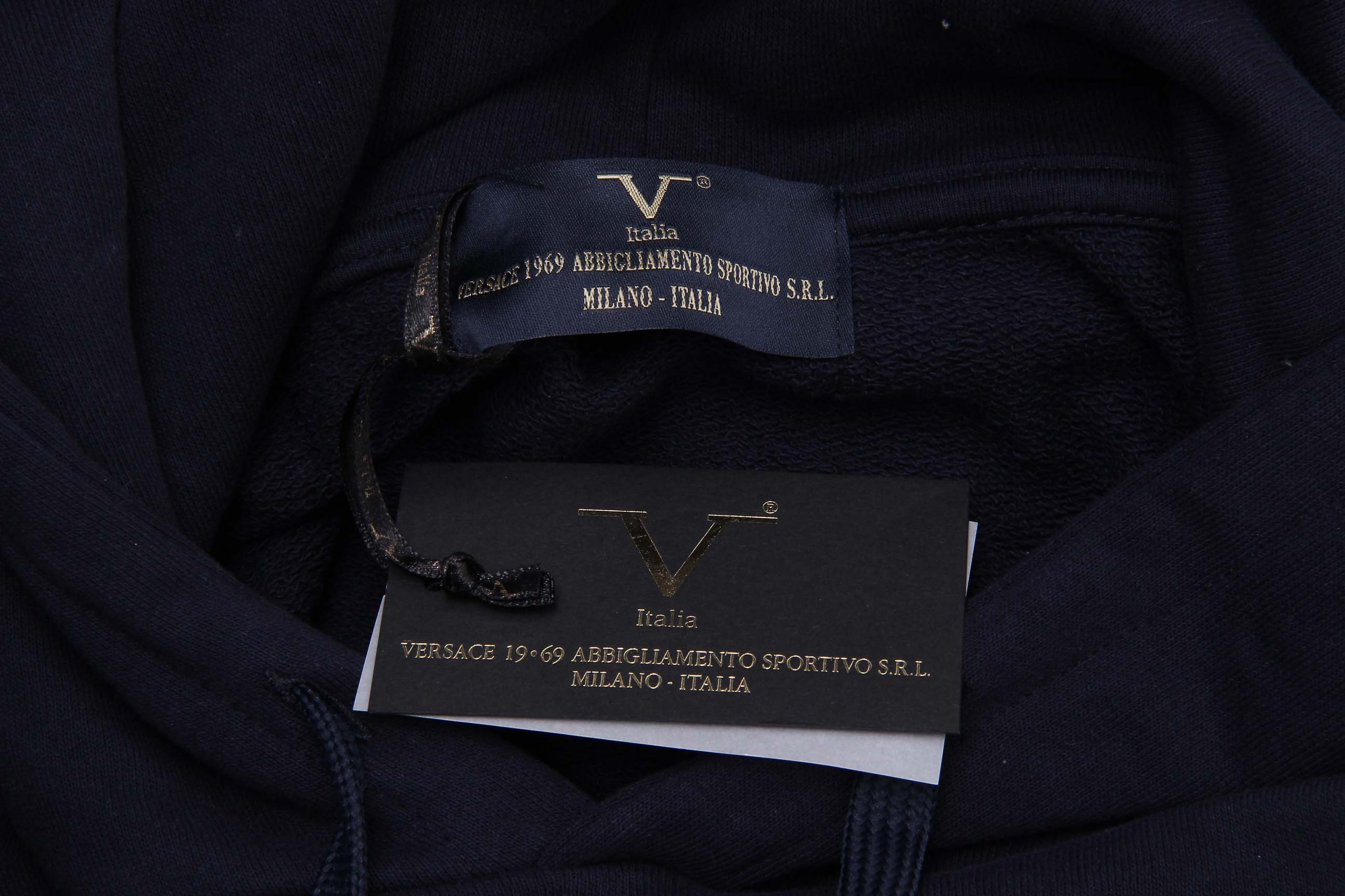 Sudadera con capucha V 1969 Italia para hombre ART. 4467 AZUL OSCURO