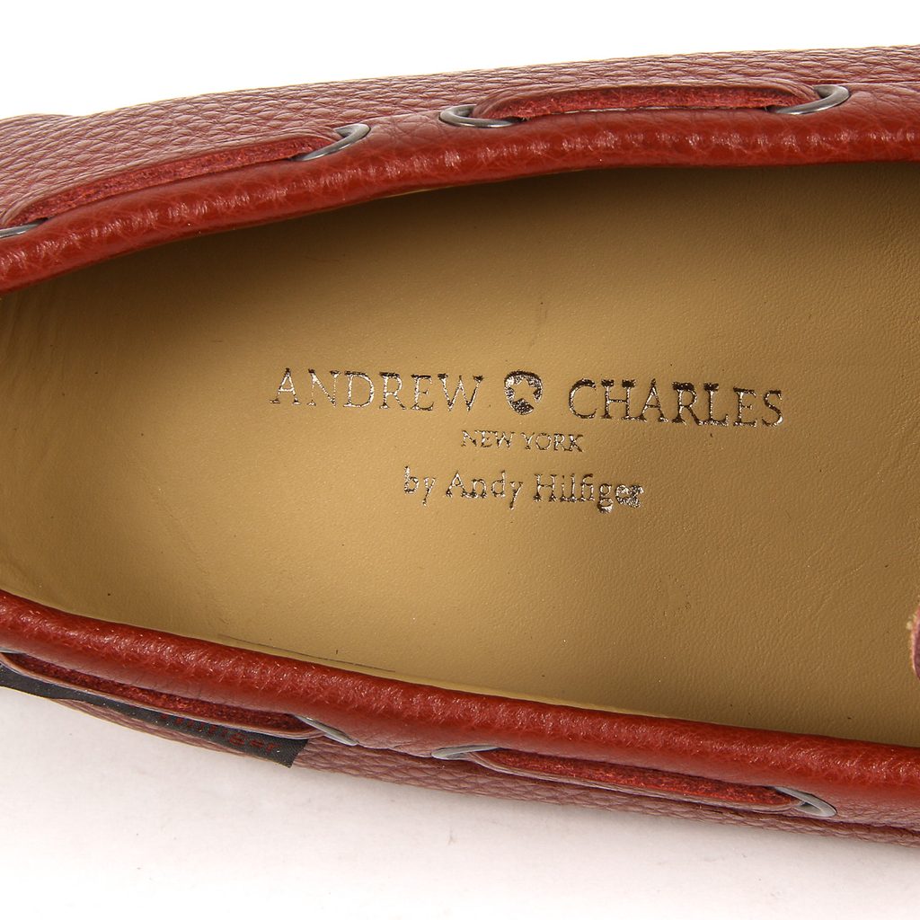 Mocasín Andrew Charles para hombre rojo JEREMY
