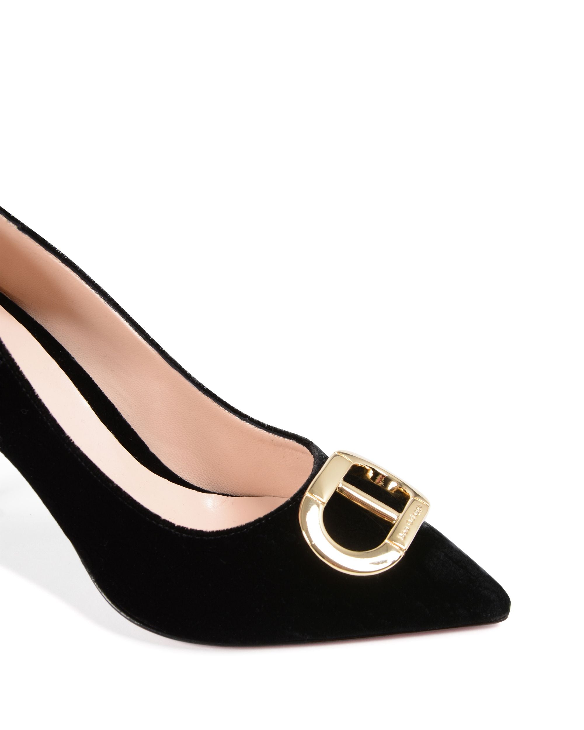 Zapatos de fiesta de oficina de terciopelo negro