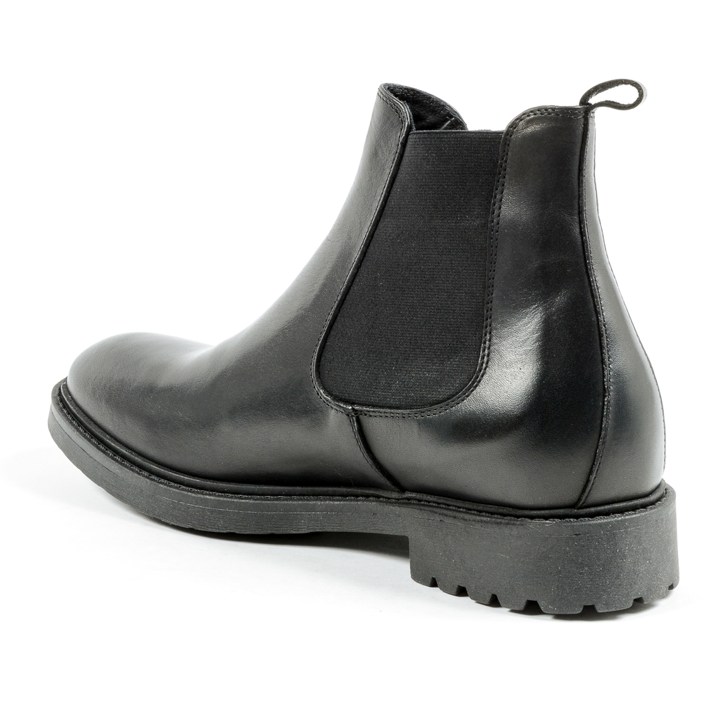 Andrew Charles Mens Ankle Boot Black KID