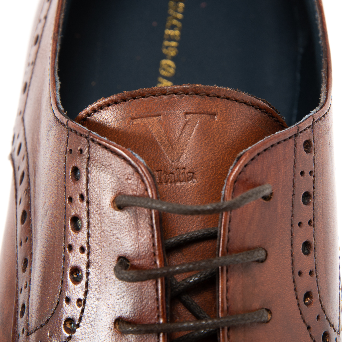 V 1969 Italia - Zapato brogue para hombre, color marrón LUKE