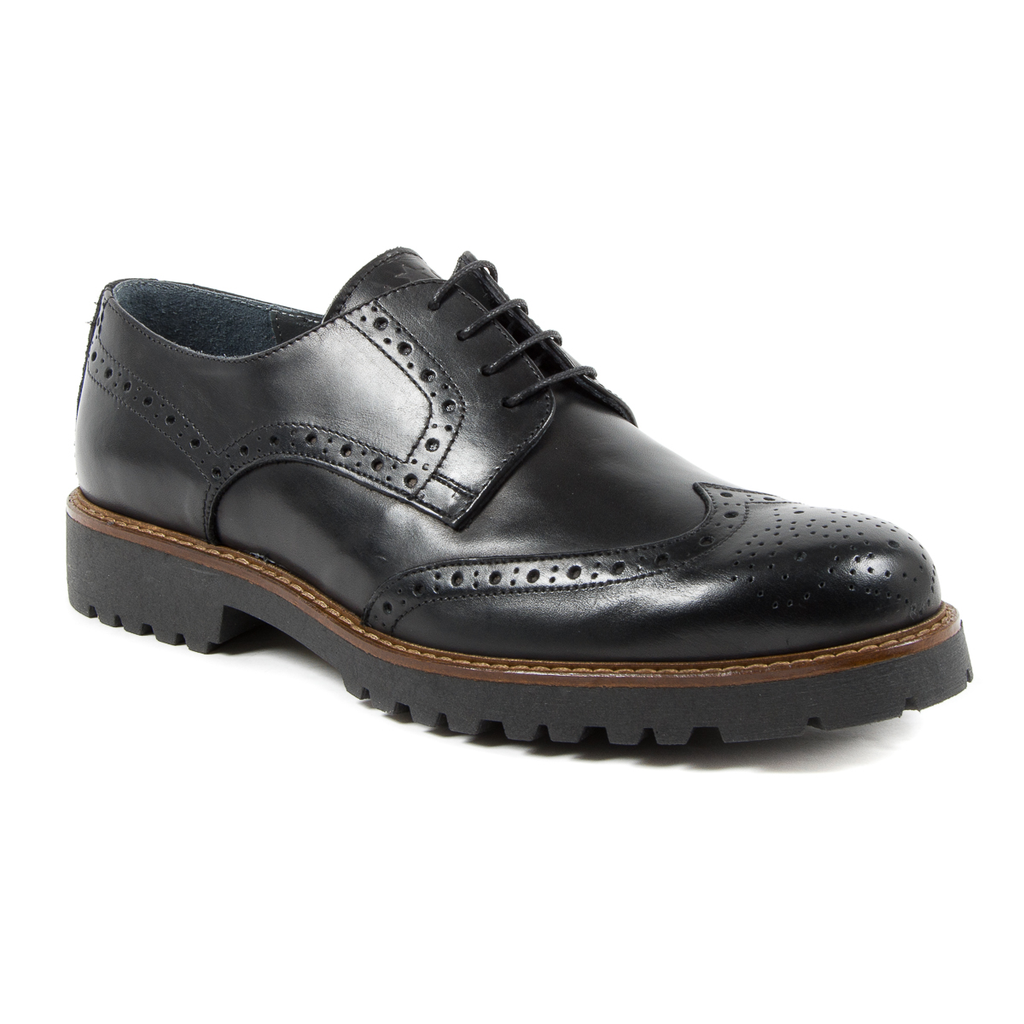 Zapatos brogue negros para hombre de Andrew Charles EDWIN
