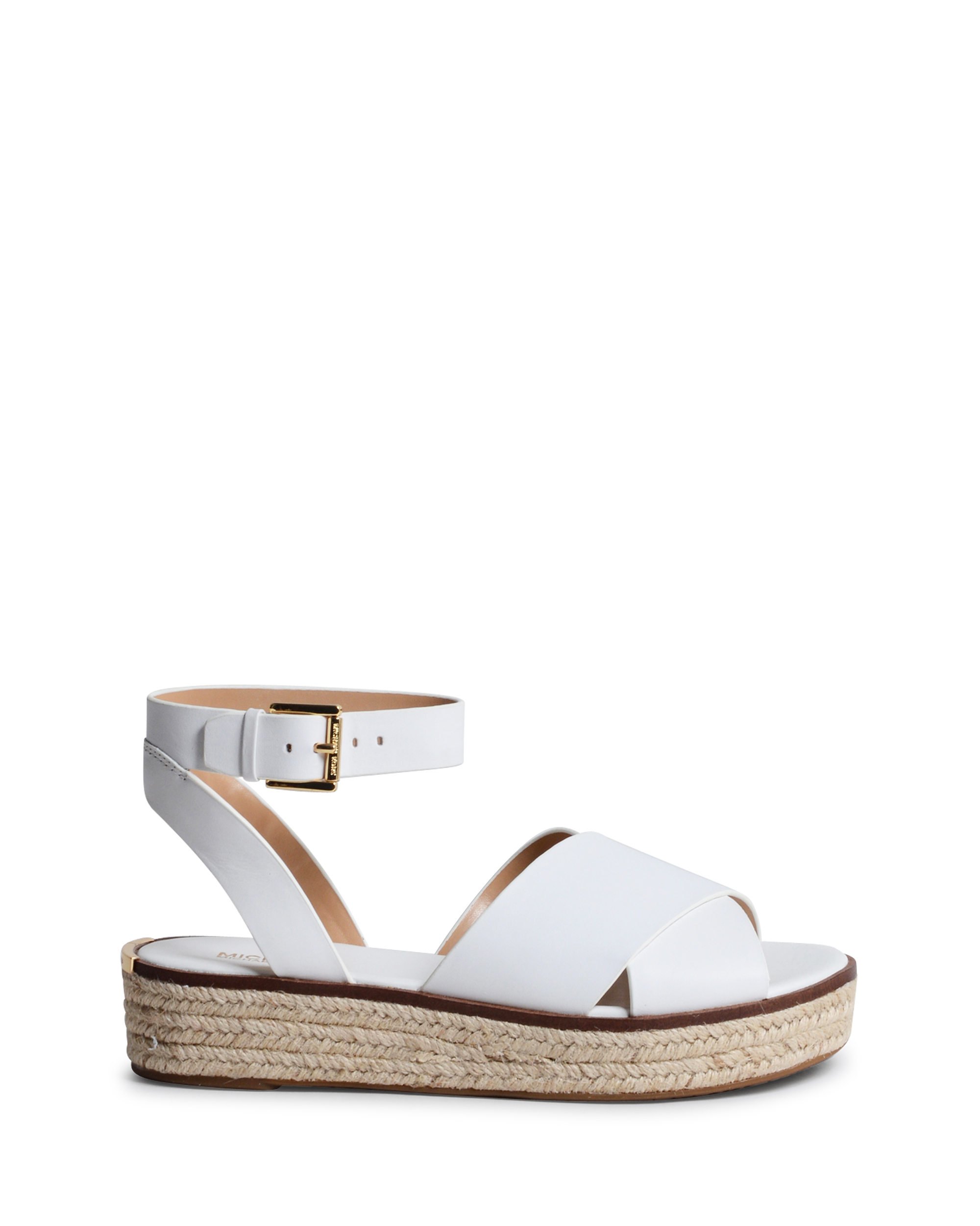 Sandalias de plataforma para mujer Michael Kors blancas ABBOTT