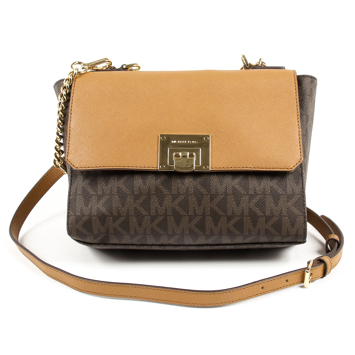 Michael Kors Womens Handbag TINA 35T7GT4S6B BRN ACORN