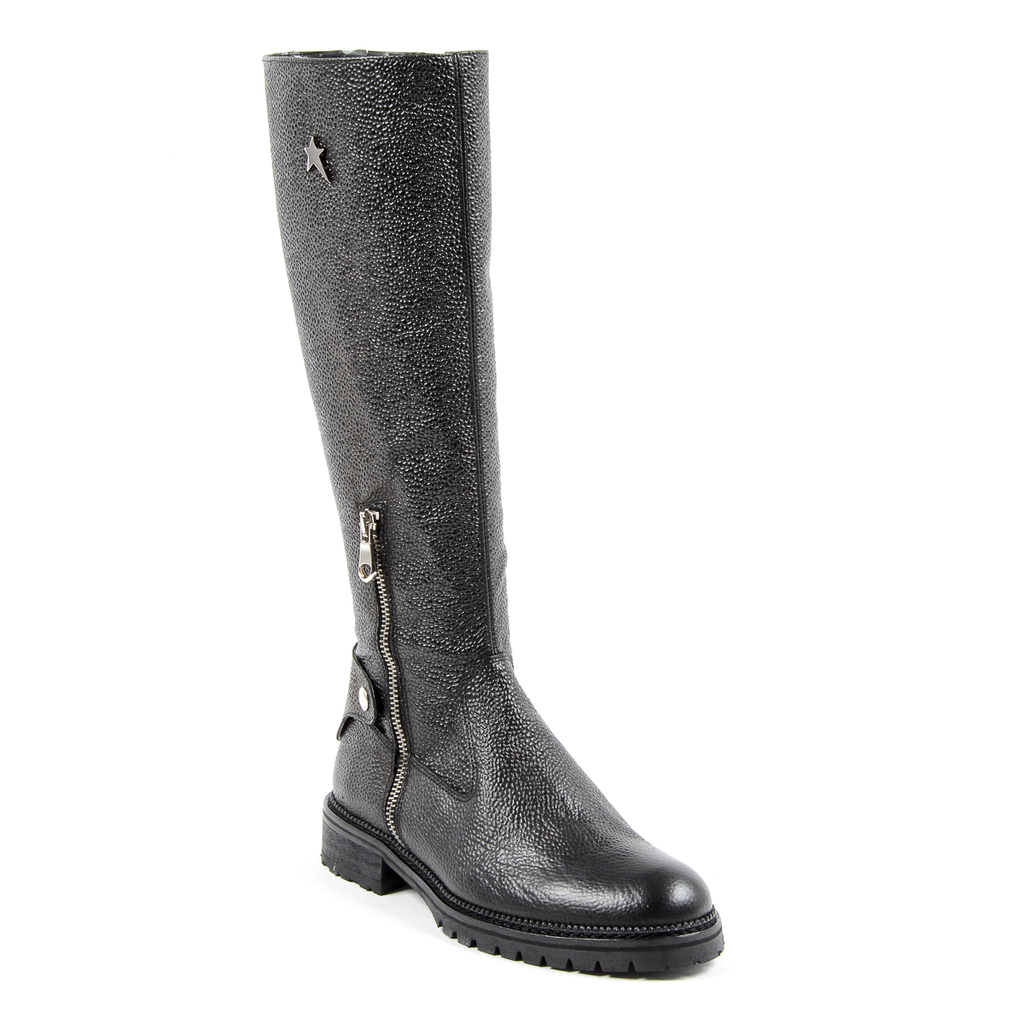Andrew Charles Womens High Boot Dark Grey SUZI