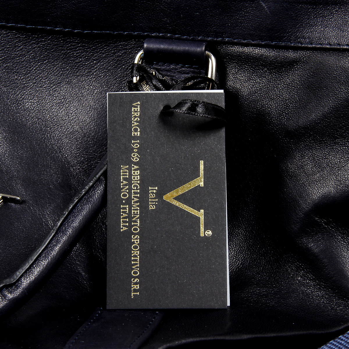 V 1969 Italia Mens Sport Bag Blue BERLINO