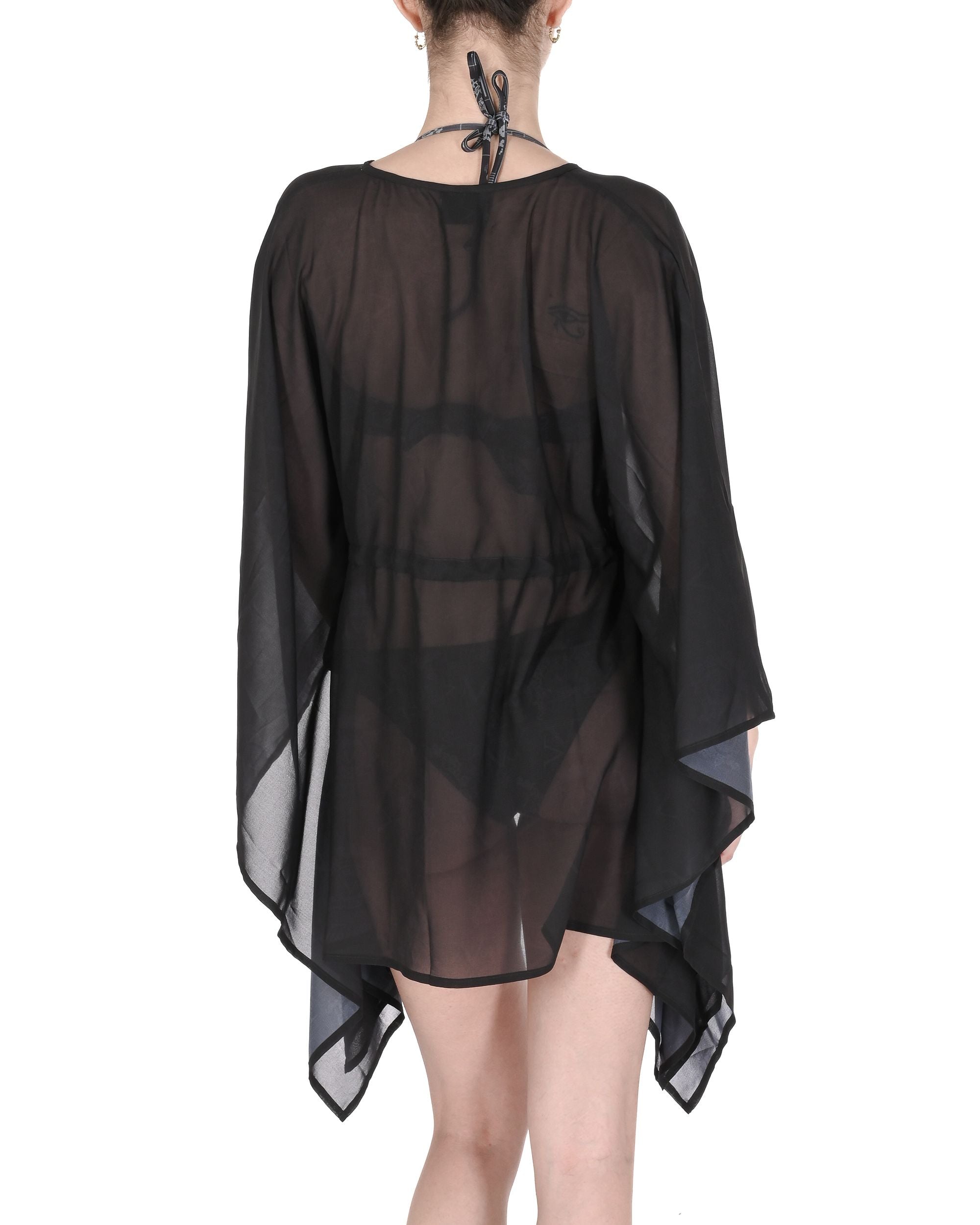 19V69 Italia Womens Swimwear Chiffon Caftan VSC1WCU05 BLACK