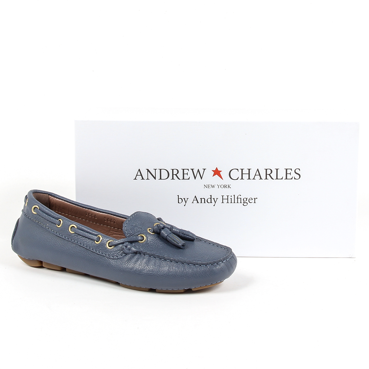 Mocasín Andrew Charles para mujer azul GIULY