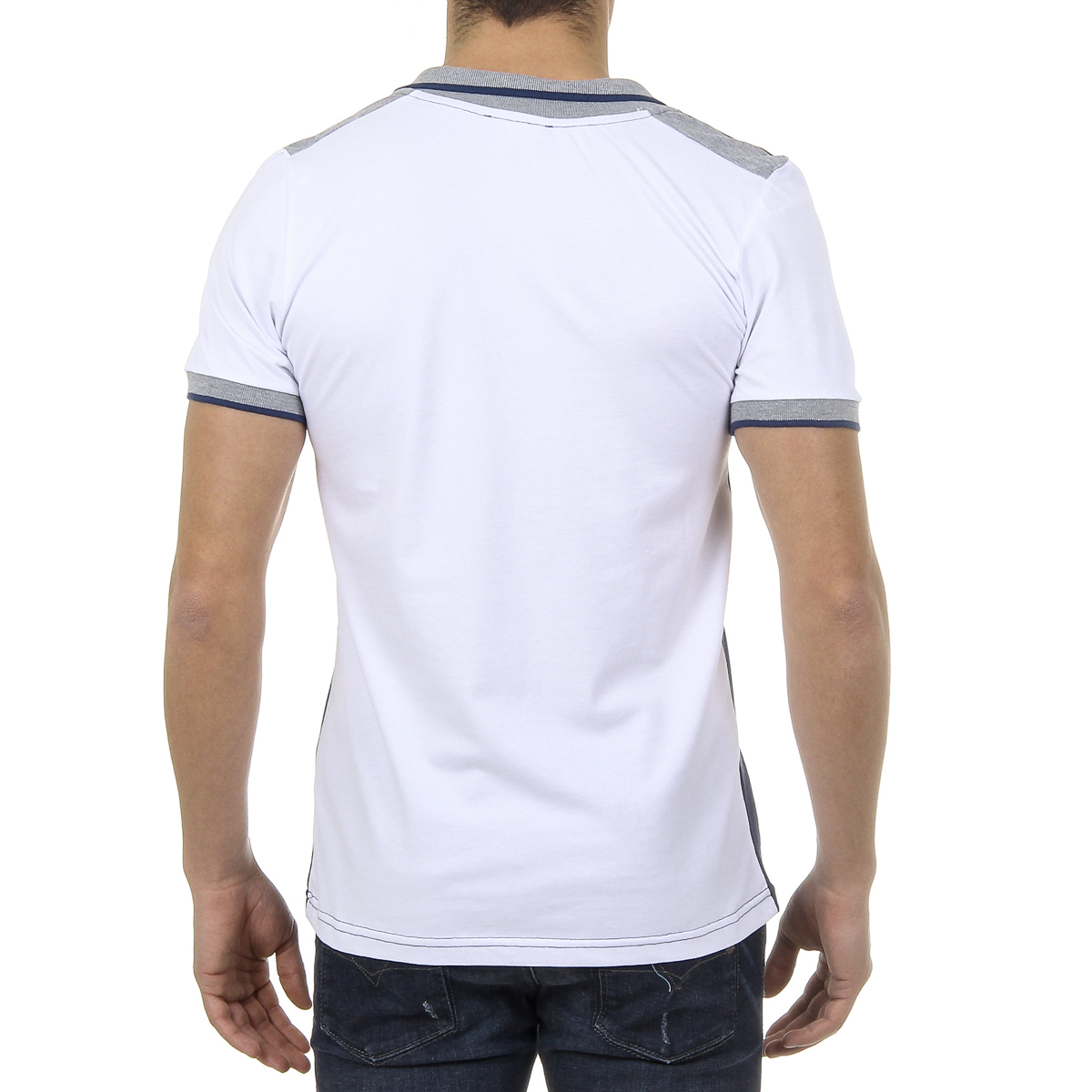 Polo de manga corta para hombre del Ufford & Suffolk Polo Club US001 INDIGO