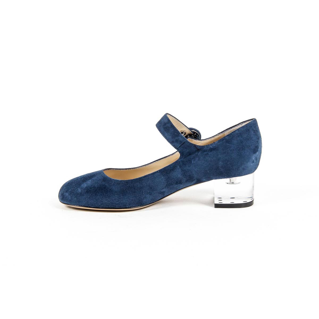 V 1969 Italia Zapatos Mary Jane para mujer 312132 CAMOSCIO BLEU