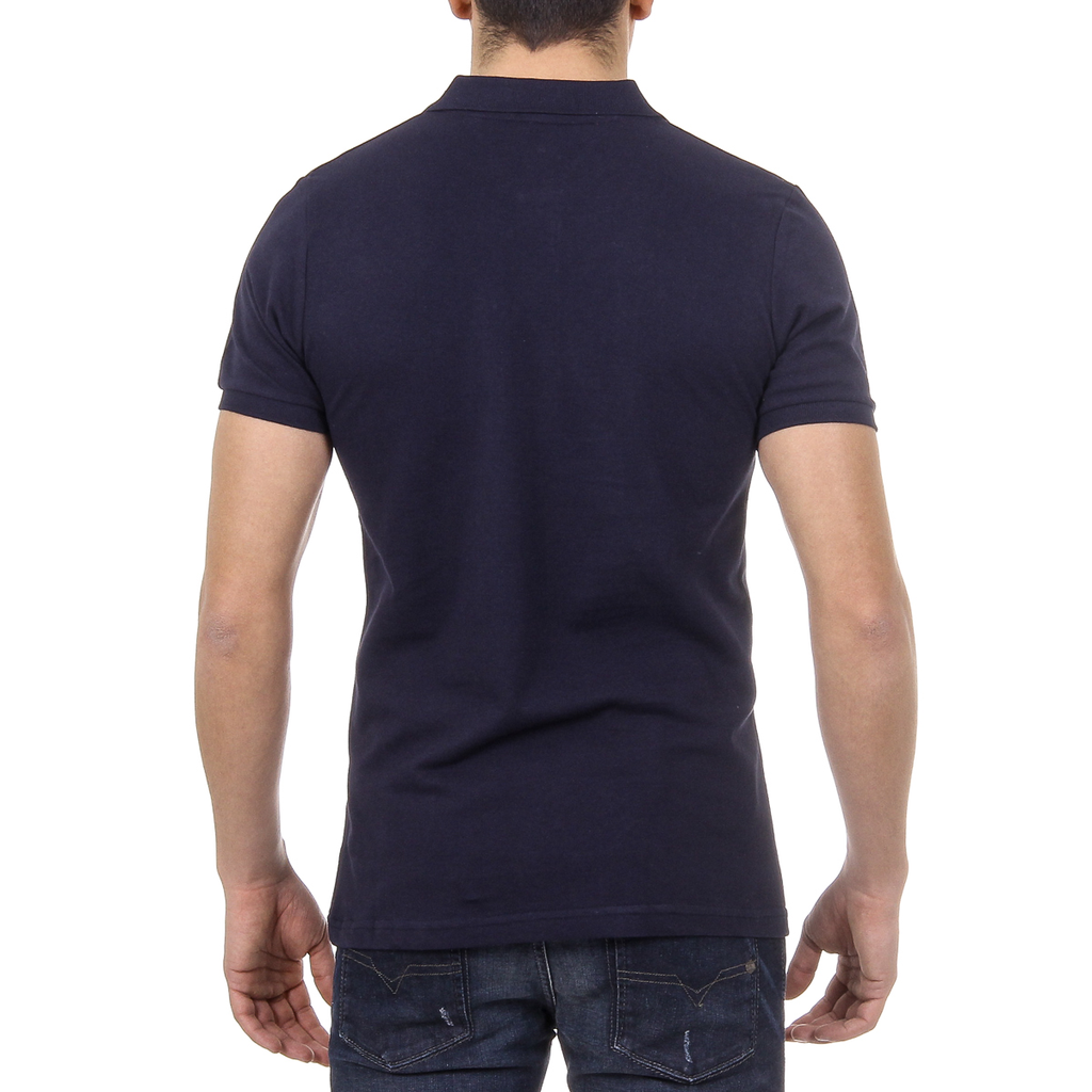 Polo Ufford & Suffolk Polo Club para hombre, manga corta, US007, azul marino