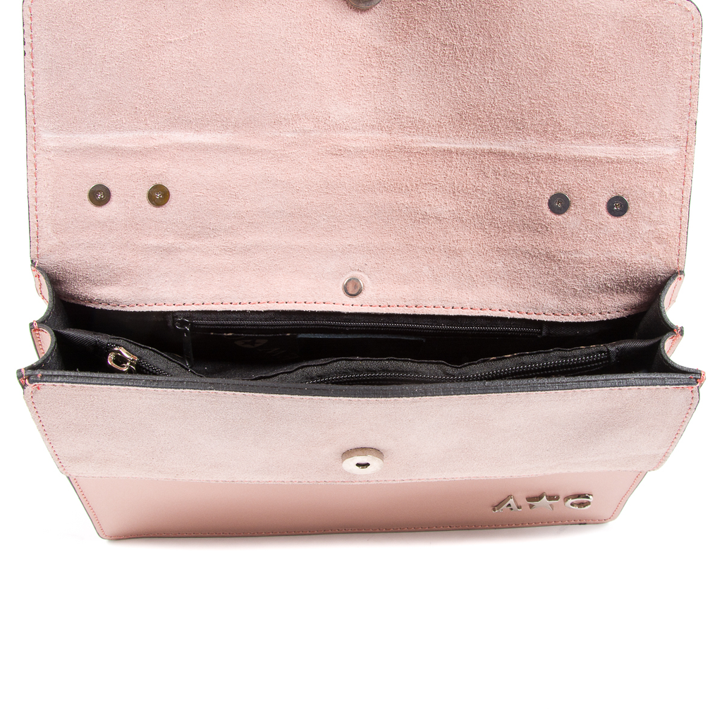 Andrew Charles Womens Handbag Pink RING