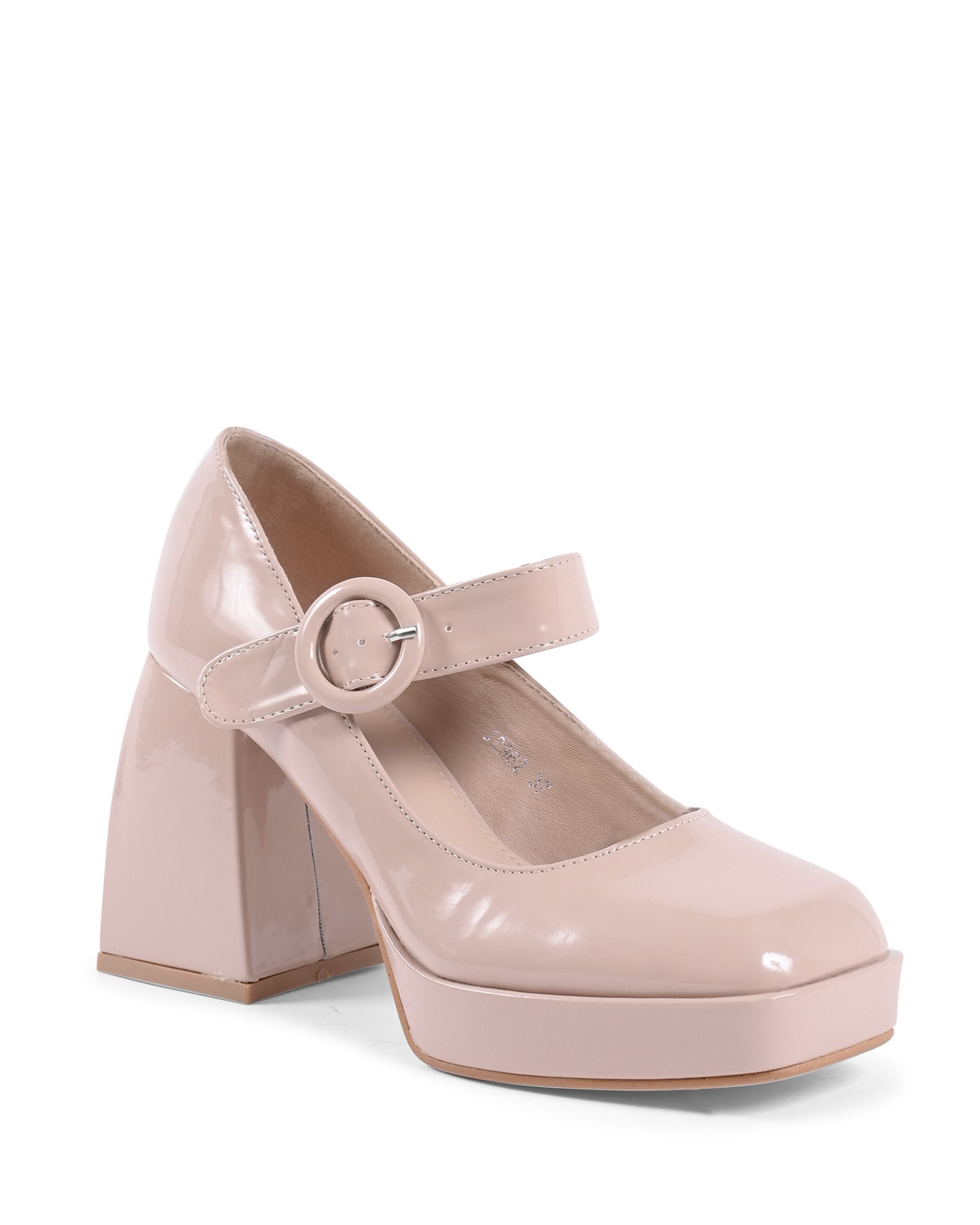 19V69 Italia Zapatos Mary Jane para mujer color piel J2962 NUDE