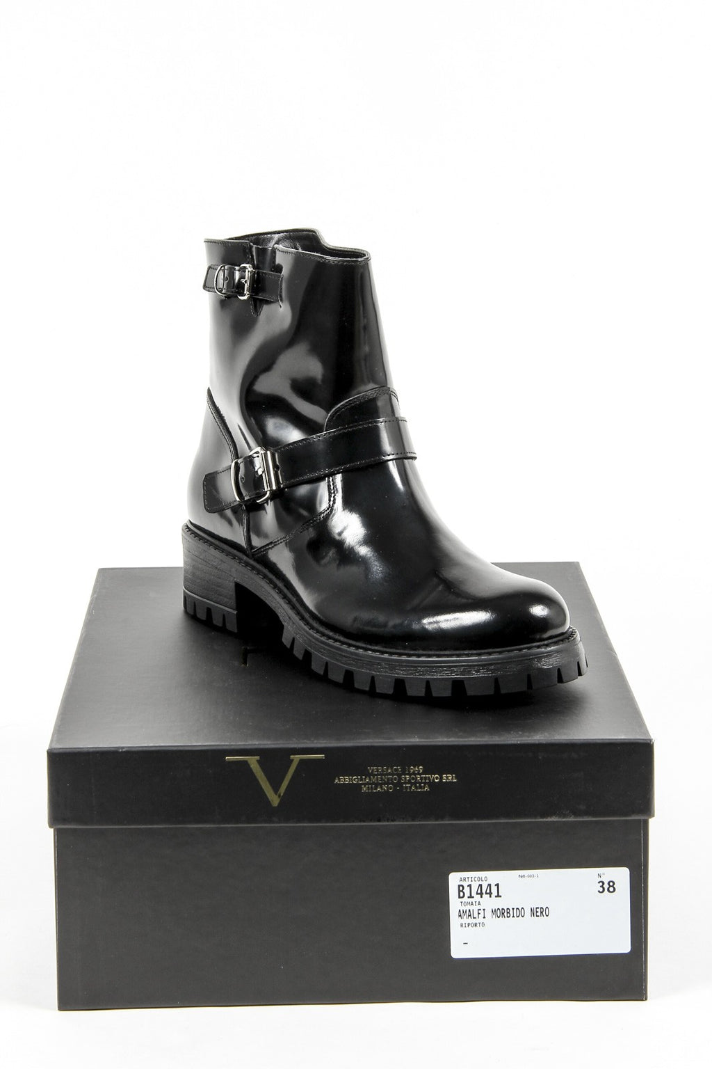 Bota Corta Mujer V 1969 Italia B1441 AMALFI MORBIDO NERO
