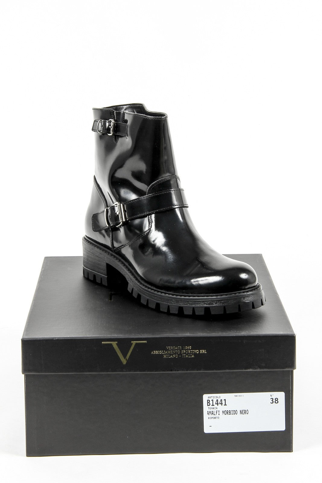 Bota Corta Mujer V 1969 Italia B1441 AMALFI MORBIDO NERO