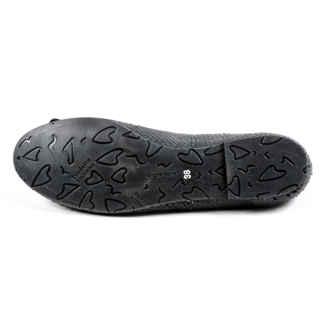 V 1969 Italia Womens Ballerina Black JETRO
