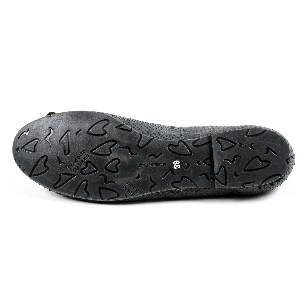 V 1969 Italia Womens Ballerina Black JETRO