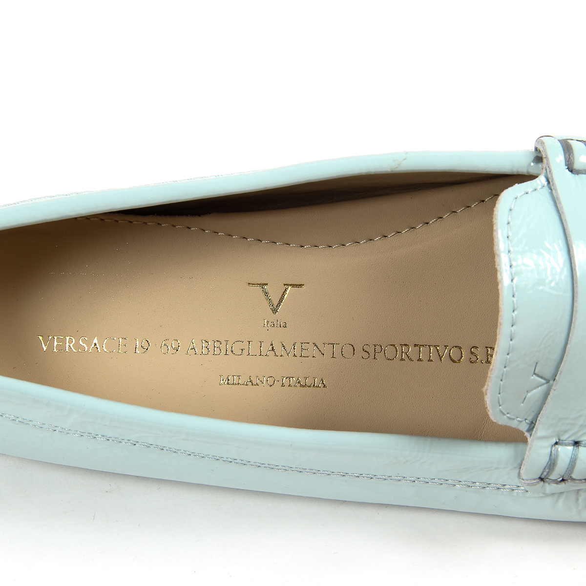 V 1969 Italia Womens Loafer Light Blue AMALFI