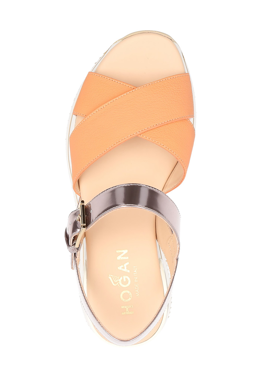 Sandalia Hogan para mujer naranja HXW2570R14088L10X49