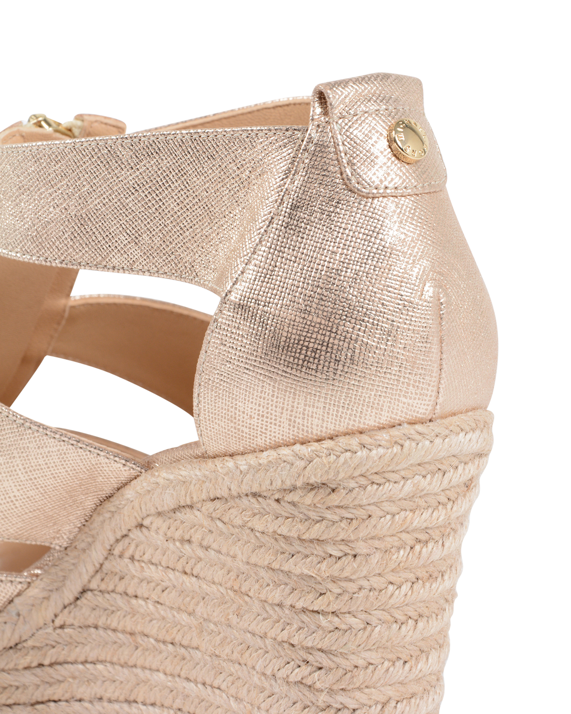 Sandalia de Cuña Michael Kors Mujer Dorada DAMITA