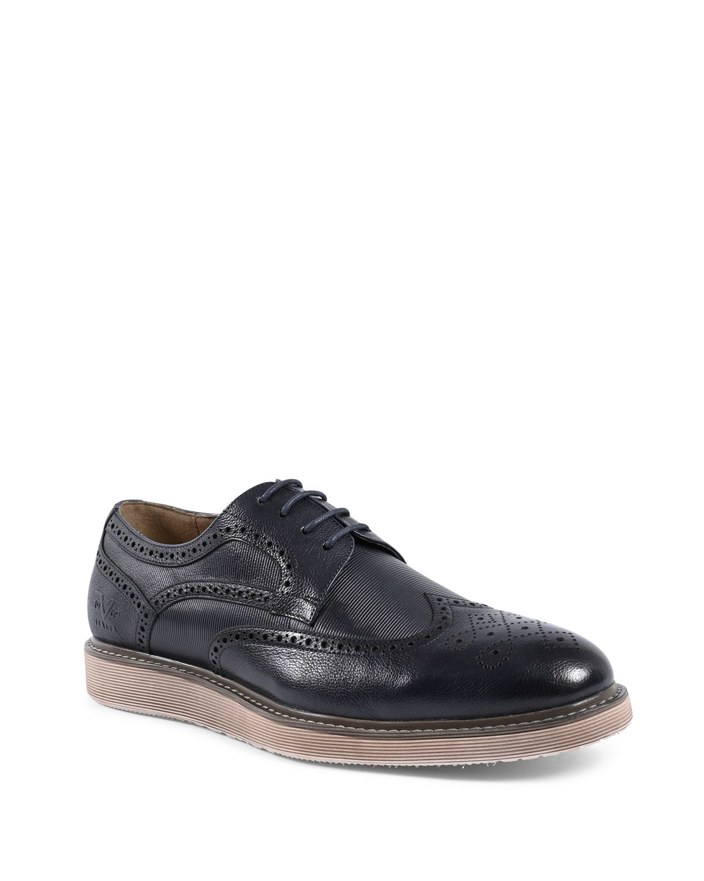 19V69 Italia Zapatos con cordones para hombre Azul oscuro YO F1605-016 NAVY