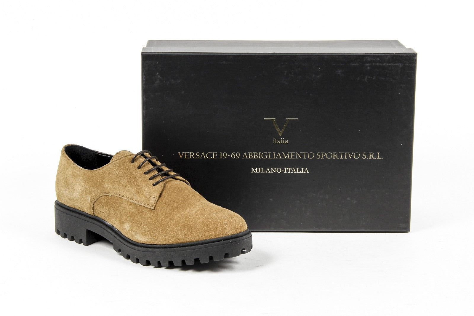 V 1969 Italia Zapato con cordones para mujer C01 CAMOSCIO CUOIO