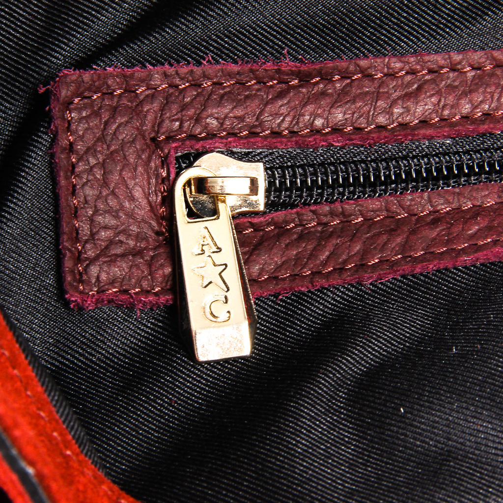 Bolso de mano para mujer Andrew Charles Burdeos LUCY