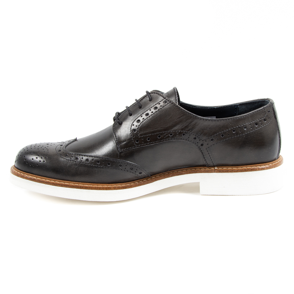 V 1969 Italia - Zapatos brogue para hombre, color gris oscuro, VINCENT