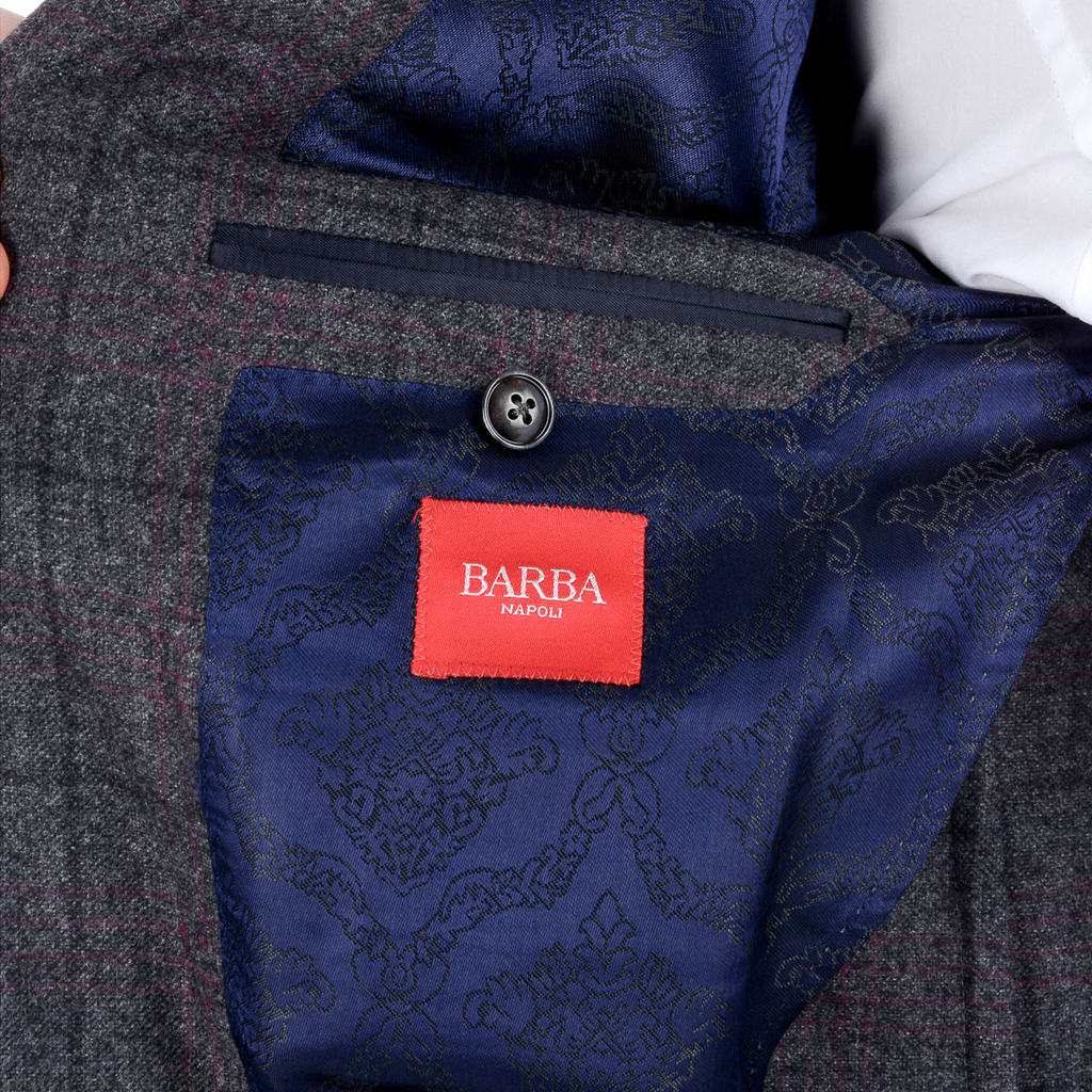 Chaqueta Barba Napoli para hombre, manga larga, gris