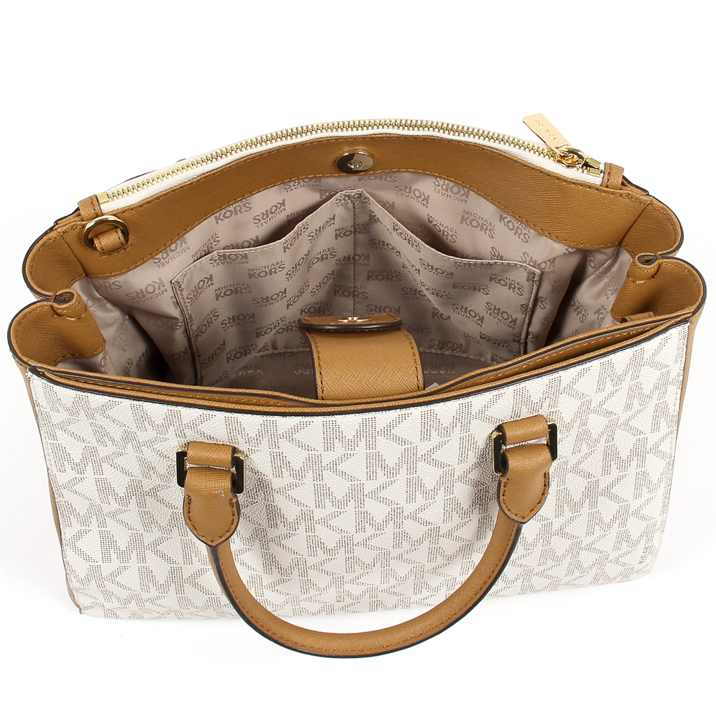 Michael Kors Womens Handbag KELLEN 35S7GSOS2B VANILLA ACRN