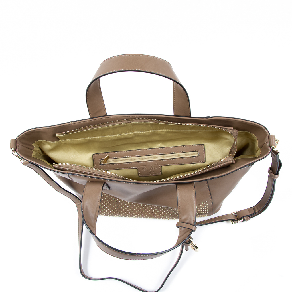 Bolso de mano para mujer V 1969 Italia marrón VERONICA