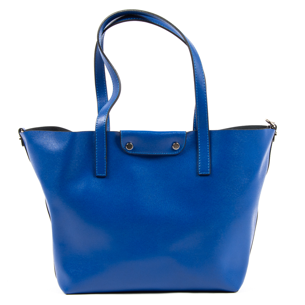 Bolso de mano para mujer V 1969 Italia azul JERSEY