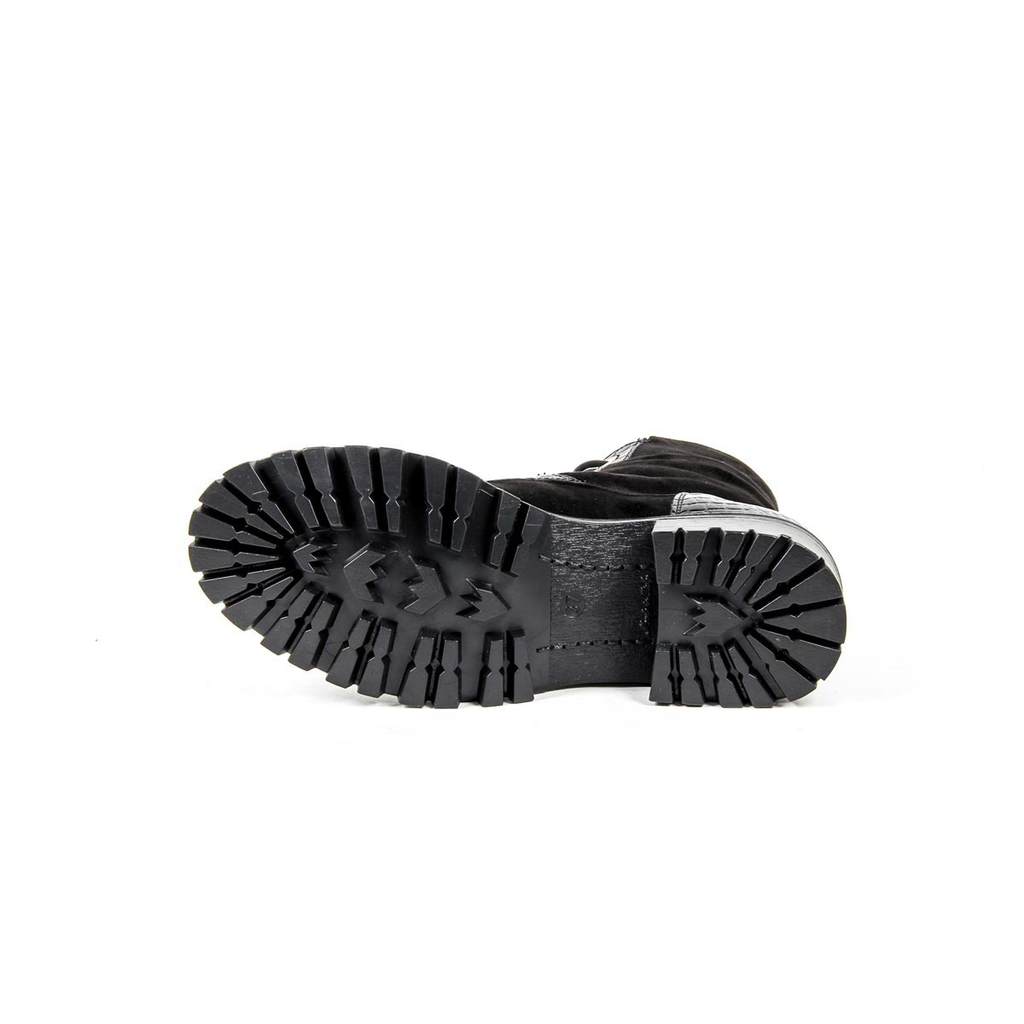 Bota Corta Mujer V 1969 Italia B1476 CAMOSCIO COCCO NERO