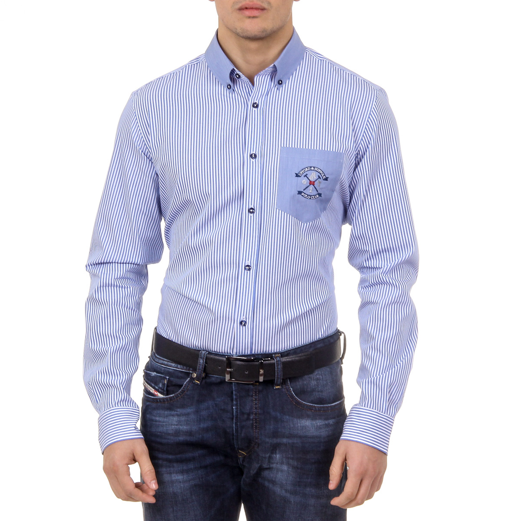 Ufford & Suffolk Polo Club Camisa Hombre USC01 A1 BLUETTE