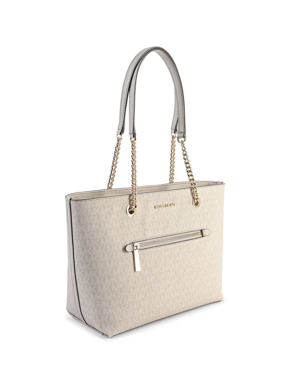 Michael Kors Bolso tote mediano con cadena y cremallera delantera 35R3GTTT2V ARENA CLARA
