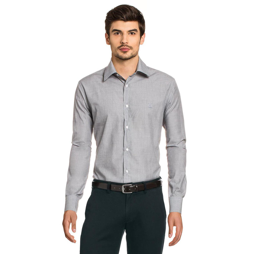 Camisa clásica moderna de corte V 1969 Italia para hombre, 377 ART. 08