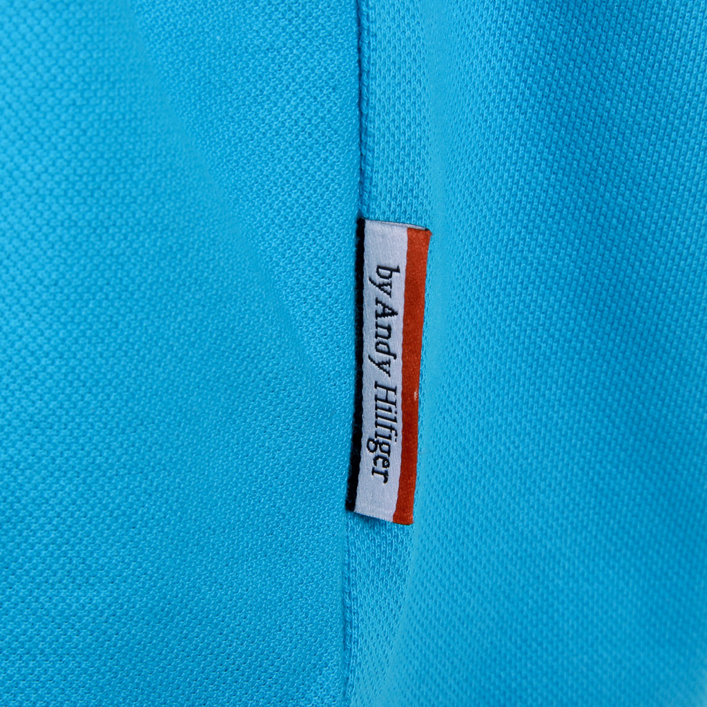 Polo Andrew Charles para hombre de manga corta azul claro SEMELO