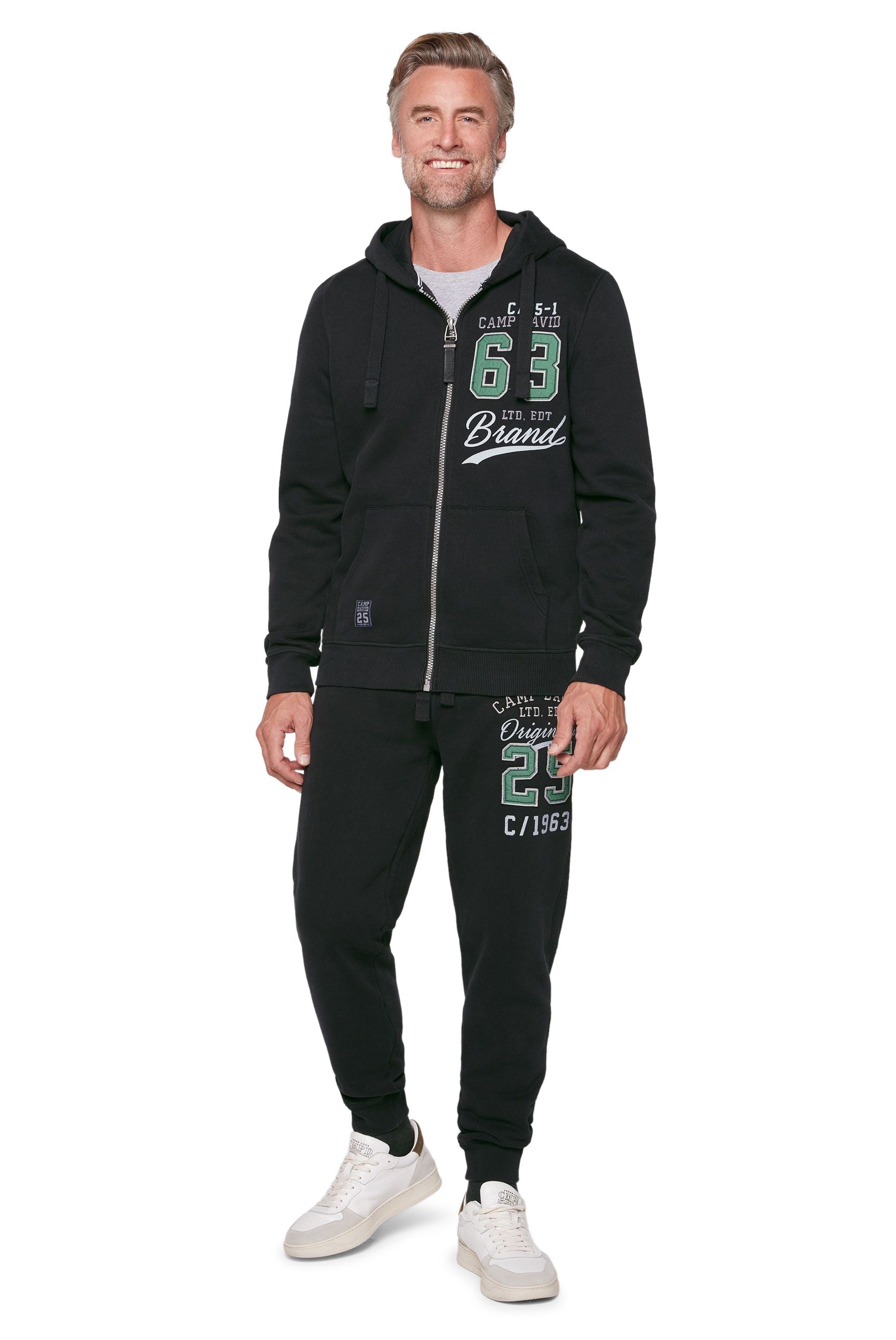 Chaqueta deportiva con capucha para hombre Camp David