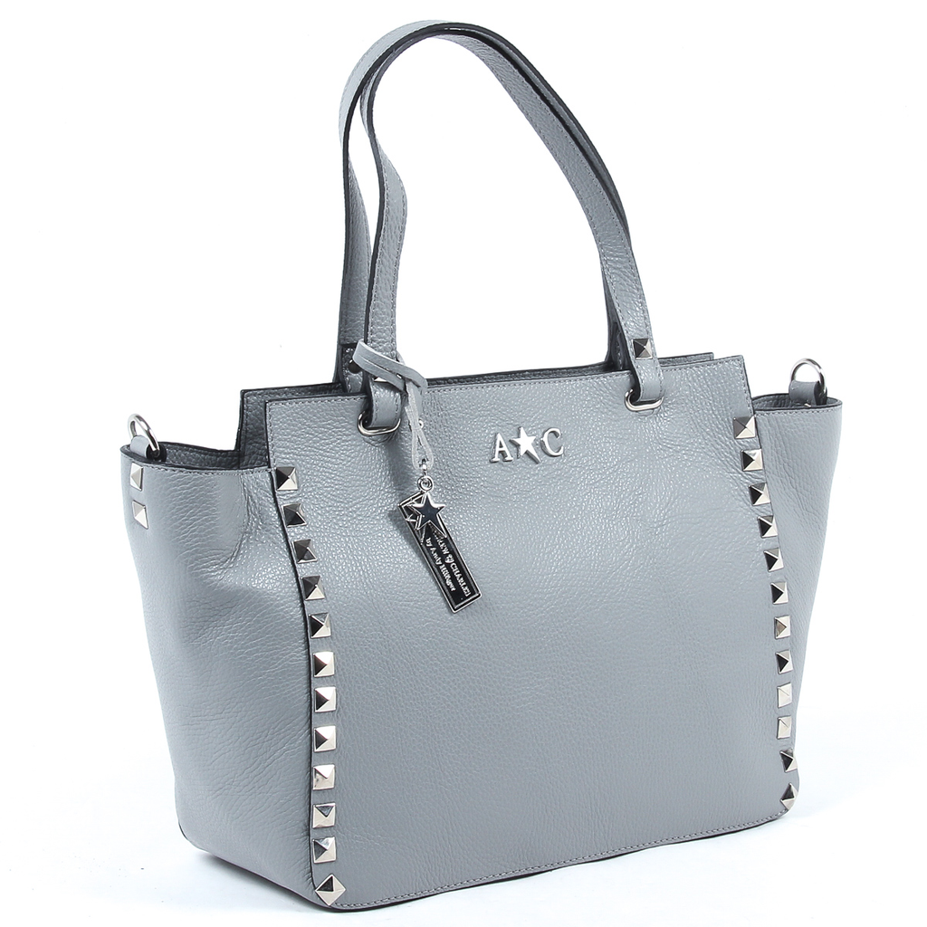Andrew Charles Womens Handbag Grey JASMIN