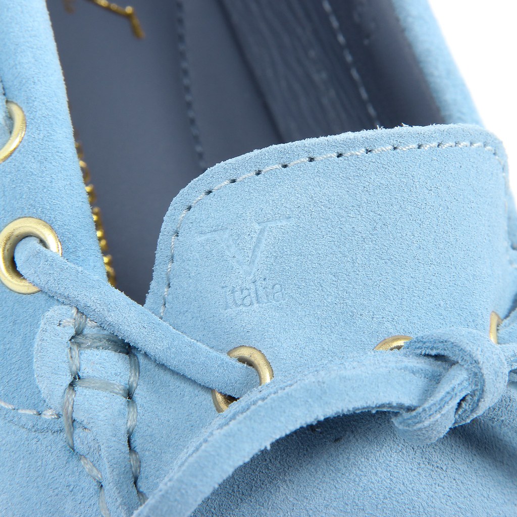Mocasín V 1969 Italia para mujer azul claro PISA