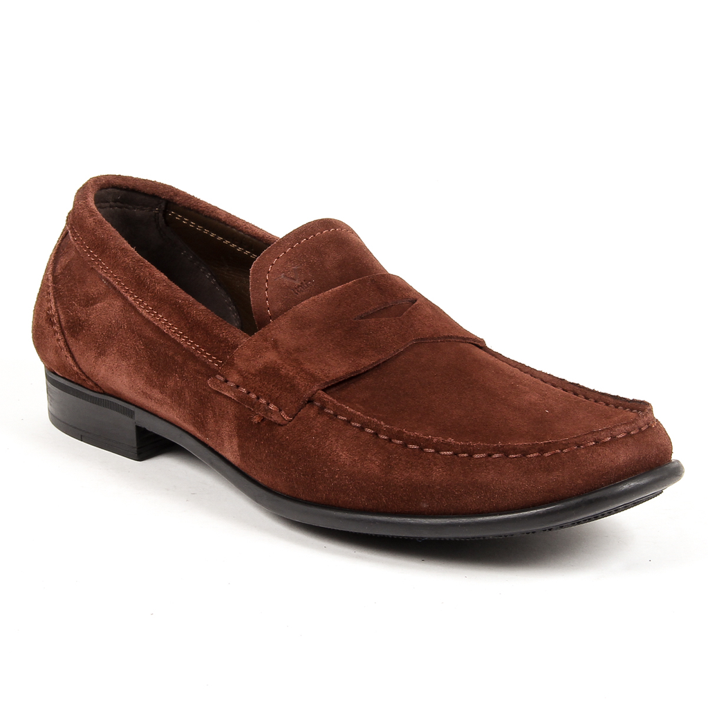 Mocasines V 1969 Italia para hombre, color marrón, LEONARDO