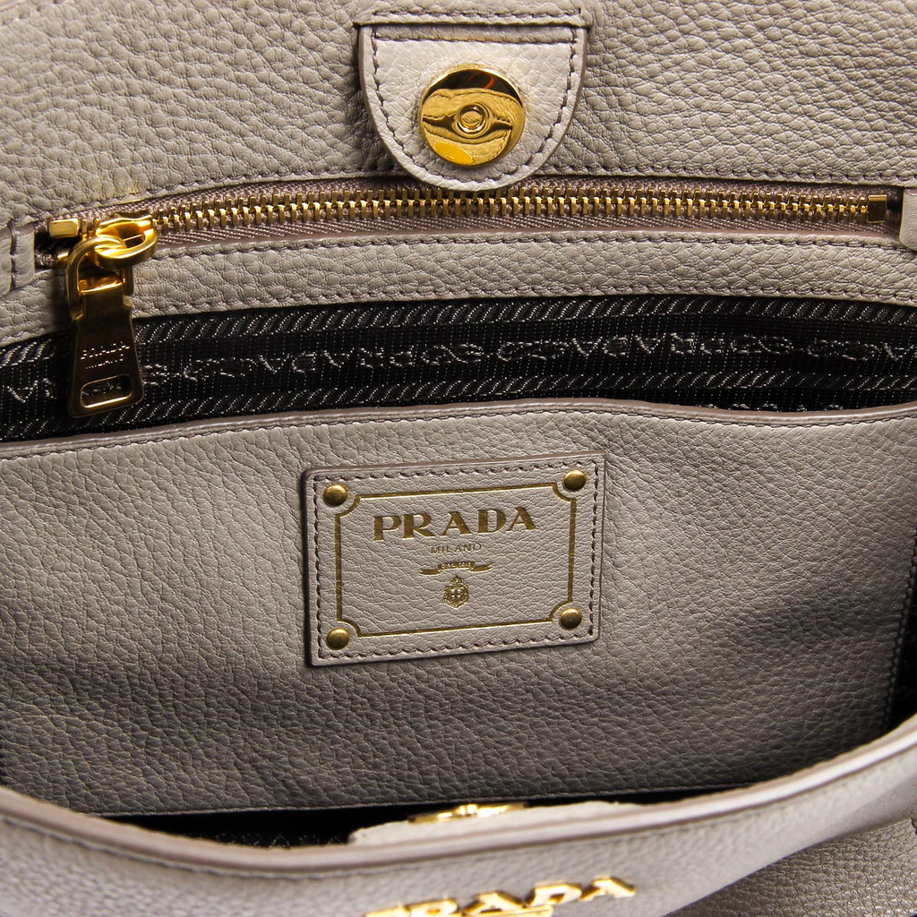 Bolso de mano Prada para mujer 1BG113 UWL F0572 ARGILLA VIT DAINO