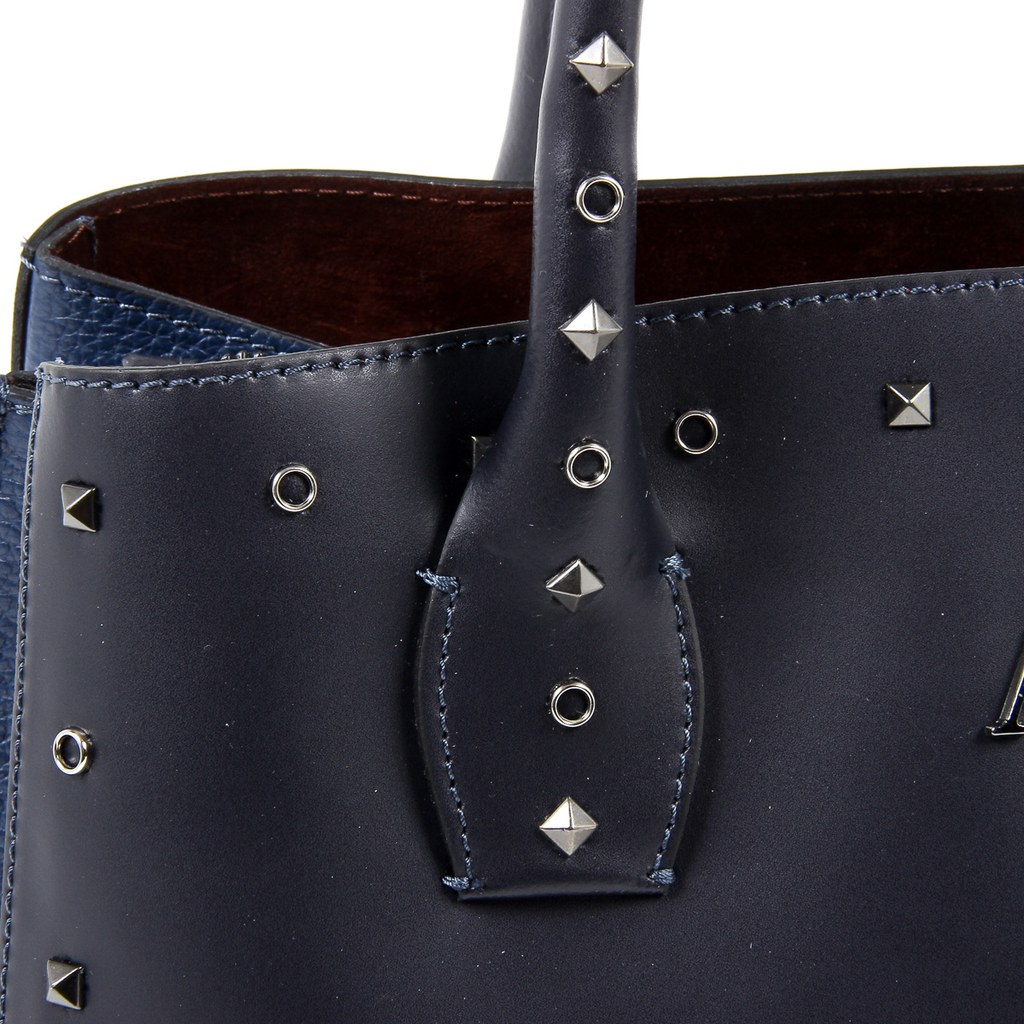 Andrew Charles Womens Handbag Dark Blue NELLY