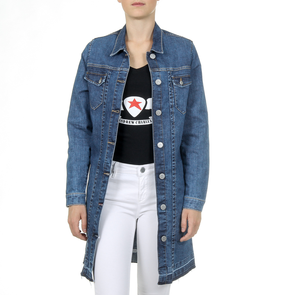 Chaqueta vaquera de manga larga para mujer de Andrew Charles LETIZIA