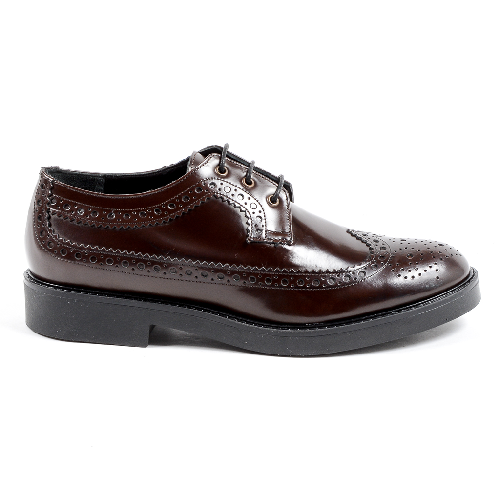 V 1969 Italia Zapato Brogue para Mujer Burdeos TRENTO