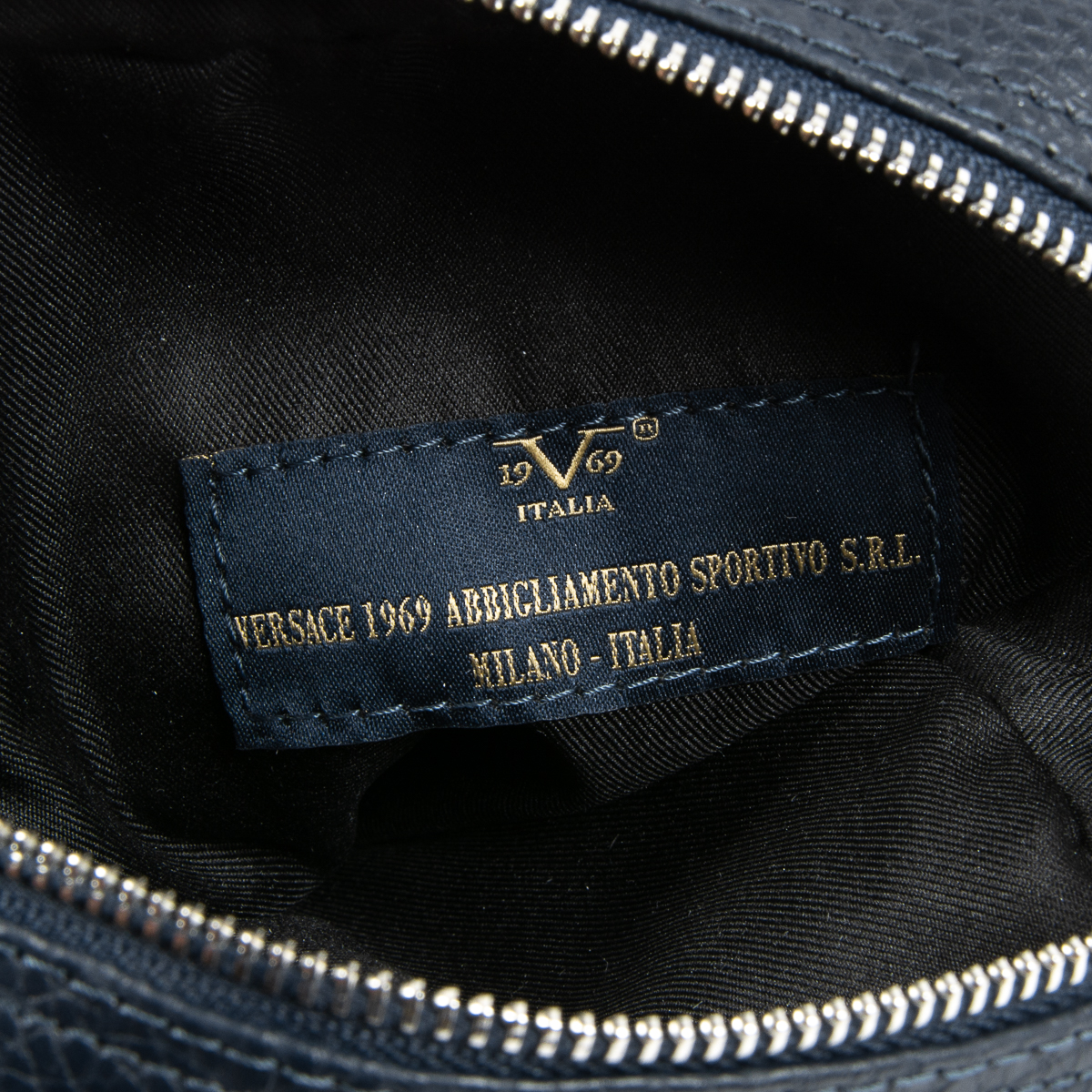 V 1969 Italia Mens Shoulder Bag Blue MILITARY